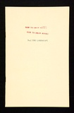 Artist: b'Todd, Geoff.' | Title: b'How to draw books No. 2 - The landscape.' | Date: 1978 | Technique: b'offset-lithograph and rubber stamps' | Copyright: b'This work appears on screen courtesy of the artist and copyright holder'