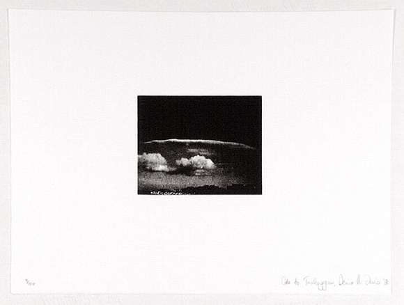 Artist: b'Ferris, Denise.' | Title: b'Ode to Tralaggan.' | Date: 1988 | Technique: b'screenprint, printed in black ink, from one stencil' Artist: b'Ferris, Denise.' | Title: b'Ode to Tralaggan.' | Date: 1988 | Technique: b'screenprint, printed in black ink, from one stencil'