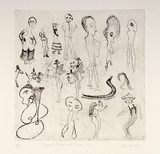 Artist: b'Shearer, Mitzi.' | Title: b'Figures, shapes and ideas no.1' | Date: 1981-84
