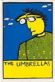Artist: Clarkson, Jean. | Title: The Umbrellas (Jazz Band). | Date: 1985 | Technique: screenprint, printed in colour, from three stencils