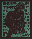 Artist: Harding, Richard. | Title: Dream | Date: 1996, December | Technique: woodcut, printed in colour, from two blocks
