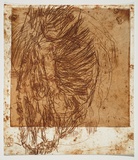 Artist: PARR, Mike | Title: Alphabet/Haemorrhage. | Date: 1992-93 | Technique: etching, printed in red ochre ink, from one plate