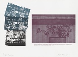 Artist: MEYER, Bill | Title: East Broadway | Date: 1974 | Technique: screenprint, printed in colour, from four screens (direct hand cut, indirect photo) | Copyright: © Bill Meyer