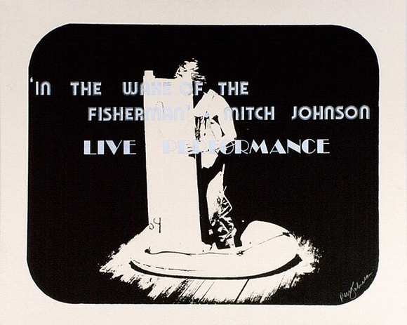Artist: b'Johnson, Mitch.' | Title: b'Live Performance' | Technique: b'screenprint, printed in colour, from multiple stencils' Artist: b'Johnson, Mitch.' | Title: b'Live Performance' | Technique: b'screenprint, printed in colour, from multiple stencils'