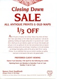 Title: b'Closing down sale All antique prints & old maps.'