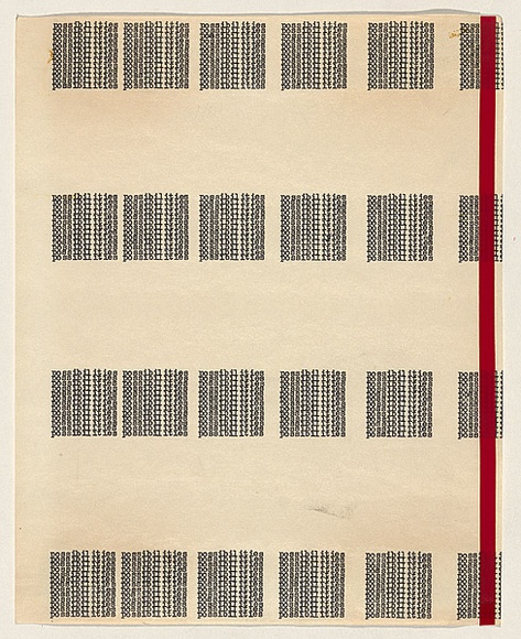 Title: b'Section B (Word situations) - 32 Possibilities: No. 4 1(D)' | Date: (1970-71) | Technique: b'typewriter'