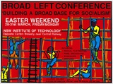 Artist: REDBACK GRAPHIX | Title: Broad left conference. | Date: 1986 | Technique: screenprint, printed in colour, from four stencils