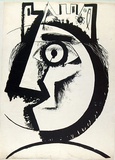 Artist: French, Len. | Title: (The ancient mariner). | Date: (1955) | Technique: lithograph, printed in black ink, from one plate | Copyright: © Leonard French. Licensed by VISCOPY, Australia