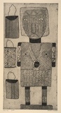 Artist: MUNGATOPI, Maryanne | Title: Bima | Date: 2001, February - March | Technique: etching and aquatint, printed in black ink, from one plate