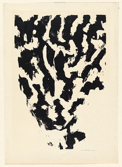 Artist: b'Salkauskas, Henry.' | Title: b'not titled' | Date: 1961 | Technique: b'screenprint, printed in black ink, from one screen' | Copyright: b'\xc2\xa9 Eva Kubbos' Artist: b'Salkauskas, Henry.' | Title: b'not titled' | Date: 1961 | Technique: b'screenprint, printed in black ink, from one screen' | Copyright: b'\xc2\xa9 Eva Kubbos'