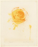 Artist: MACQUEEN, Mary | Title: Solaris I | Date: 1969 | Technique: lithograph, printed in colour, from two plates in yellow and orange ink | Copyright: Courtesy Paulette Calhoun, for the estate of Mary Macqueen