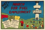 Artist: Morrow, David. | Title: March for full employment ... May Day '81. | Date: 1981 | Technique: screenprint, printed in colour, from multiple stencils