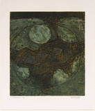 Title: Tridacna | Date: 1978 | Technique: collagraph, printed in two colours, from one plate