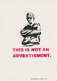 Artist: VEXTA. | Title: This is not an ad. | Date: 2004 | Technique: stencil, printed in black and red ink, from two stencils