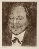 Artist: MILLER, Lewis | Title: Ian Smith | Date: 1994 | Technique: etching, printed in black ink, from one plate | Copyright: © Lewis Miller. Licensed by VISCOPY, Australia