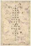 Artist: Tillers, Imants. | Title: Alphabet [3] | Date: 2003 | Technique: woodcut and etching, printed in colour, from  plywood block and copper plate | Copyright: Courtesy of the artist