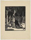 Artist: Waller, Christian. | Title: The Sorceress. | Date: c.1922 | Technique: linocut, printed in black ink, from one block