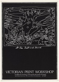 Artist: b'Balsaitis, Jonas.' | Title: b'Poster: Victorian Print Workshop: At sea lost and found.' | Date: 1982 | Technique: b'screenprint'