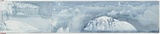 Artist: b'SCHMEISSER, Jorg' | Title: b'My first little book from the voyage to the ice on the Aurora Australis.' | Date: 1999 | Technique: b'engraving, printed in blue ink, from multiple polycarbonate sheets;  watercolour, gouache and pencil' | Copyright: b'\xc2\xa9 J\xc3\xb6rg Schmeisser'