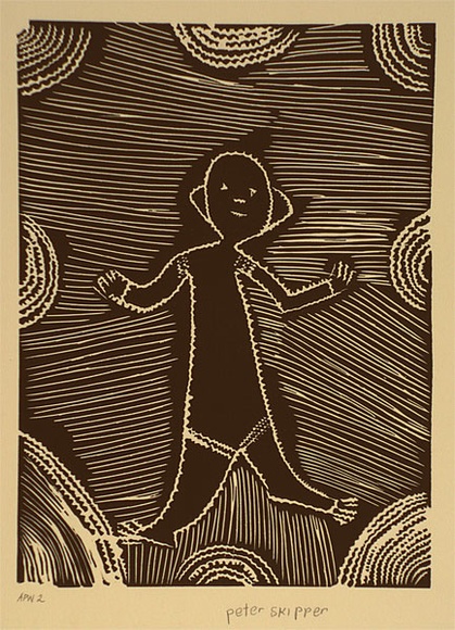 Artist: b'Skipper, Peter.' | Title: b'Sleeping man' | Date: 1994, October - November | Technique: b'linocut, printed in black ink, from one block' Artist: b'Skipper, Peter.' | Title: b'Sleeping man' | Date: 1994, October - November | Technique: b'linocut, printed in black ink, from one block'