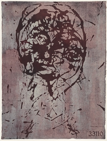 Artist: b'Tillers, Imants.' | Title: b'Flight 33110' | Date: 1993 | Technique: b'woodcut, printed in colour, from two blocks' | Copyright: b'Courtesy of the artist' Artist: b'Tillers, Imants.' | Title: b'Flight 33110' | Date: 1993 | Technique: b'woodcut, printed in colour, from two blocks' | Copyright: b'Courtesy of the artist'