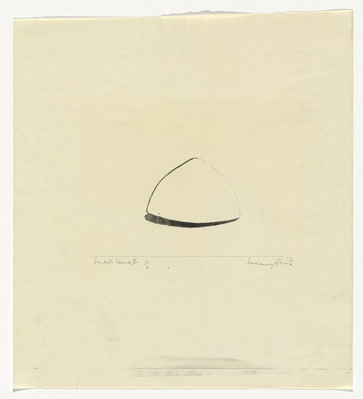 Artist: b'Murray-White, Clive.' | Title: b'Small Dome II' | Date: 1970 | Technique: b'lithograph, printed in black ink, from one stone'