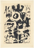 Artist: Salkauskas, Henry. | Title: Winter landscape | Date: 1961 | Technique: screenprint, printed in black ink, from one screen | Copyright: © Eva Kubbos