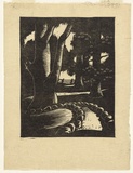 Artist: Cox, Roy. | Title: Trees. | Date: 1933 | Technique: linocut, printed in black ink, from one block