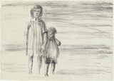 Artist: Drysdale, Russell. | Title: Two children | Date: 1964-65 | Technique: lithograph, printed in black ink, from one plate