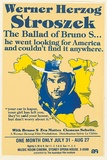 Artist: EARTHWORKS POSTER COLLECTIVE | Title: Werner Herzog: Stroszek. The Ballard of Bruno S... | Date: 1978 | Technique: screenprint, printed in colour, from multiple stencils