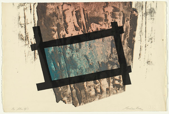 Artist: b'King, Grahame.' | Title: b'Close up I' | Date: 1979 | Technique: b'lithograph, printed in colour, from four stones [or plates]'