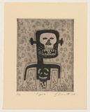 Artist: Bennett, Gordon. | Title: Figure | Date: 1999 | Technique: etching, printed in black ink, from one plate