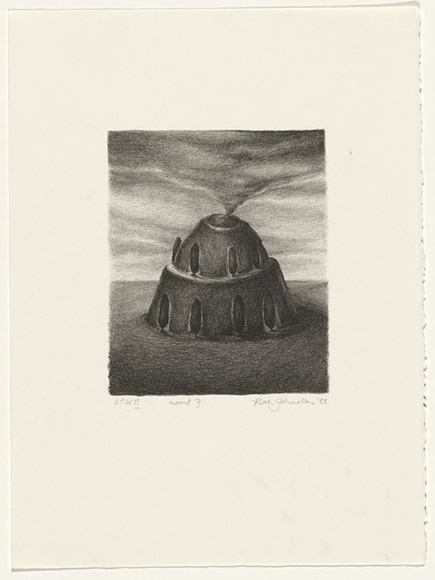 Artist: b'Johnstone, Ruth.' | Title: b'Mount II' | Date: 1988, November | Technique: b'lithograph, printed in black ink, from one stone' Artist: b'Johnstone, Ruth.' | Title: b'Mount II' | Date: 1988, November | Technique: b'lithograph, printed in black ink, from one stone'