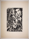Artist: Morububuna, Martin. | Title: The death of Touluwa | Date: 1977 | Technique: lithograph, printed in black ink, from one plate