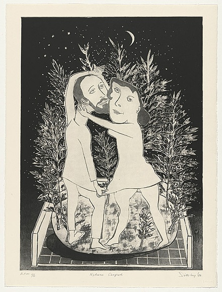 Artist: b'Sibley, Andrew.' | Title: b'Nature carpet' | Date: 1997 | Technique: b'etching and aquatint, printed in black ink with plate-tone, from one plate' Artist: b'Sibley, Andrew.' | Title: b'Nature carpet' | Date: 1997 | Technique: b'etching and aquatint, printed in black ink with plate-tone, from one plate'