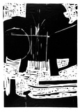 Artist: Salkauskas, Henry. | Title: Black Harbour. | Date: 1961 | Technique: linocut, printed in black ink, from one block | Copyright: © Eva Kubbos