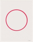 Artist: LEXIER, Micah | Title: Untitled [Pink circle] | Date: 2005 | Technique: screenprint, printed in pink ink, from one stencil