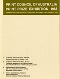 Artist: PRINT COUNCIL OF AUSTRALIA | Title: Exhibition catalogue | Print prize exhibition 1968 [touring exhibition]. Melbourne: Print Council of Australia,1968. | Date: 1968