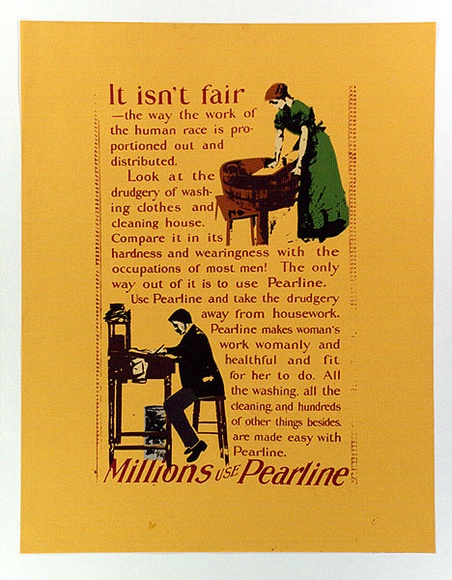Artist: b'Denton, Laurie.' | Title: bIt isn't fair. | Date: 1977 | Technique: b'screenprint, printed in colour, from three stencils' Artist: b'Denton, Laurie.' | Title: bIt isn't fair. | Date: 1977 | Technique: b'screenprint, printed in colour, from three stencils'