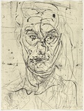 Artist: PARR, Mike | Title: not titled. | Date: 1995 | Technique: lithograph, printed in black ink, from one stone