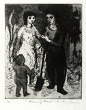 Artist: Armstrong, Ian. | Title: Browning Street. | Date: 1955 | Technique: etching and aquatint, printed in black ink, from one plate.