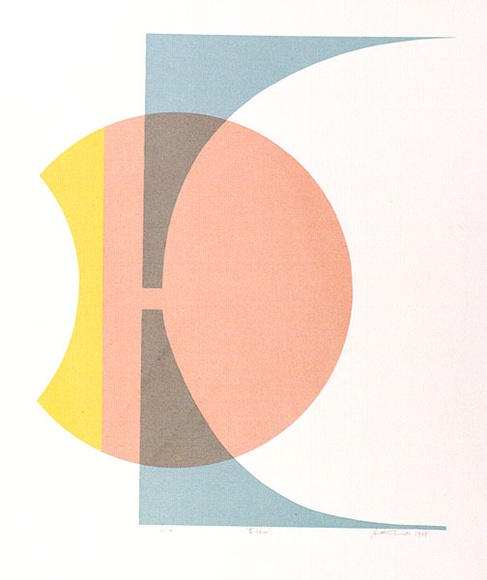 Artist: b'WICKS, Arthur' | Title: b'Echo' | Date: 1968 | Technique: b'screenprint, printed in colour, from multiple stencils' Artist: b'WICKS, Arthur' | Title: b'Echo' | Date: 1968 | Technique: b'screenprint, printed in colour, from multiple stencils'
