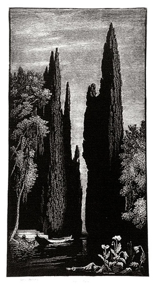 Artist: b'LINDSAY, Lionel' | Title: b'Lethe Wharf.' | Date: 1938 | Technique: b'wood-engraving, printed in black ink, from one block' | Copyright: b'Courtesy of the National Library of Australia' Artist: b'LINDSAY, Lionel' | Title: b'Lethe Wharf.' | Date: 1938 | Technique: b'wood-engraving, printed in black ink, from one block' | Copyright: b'Courtesy of the National Library of Australia'