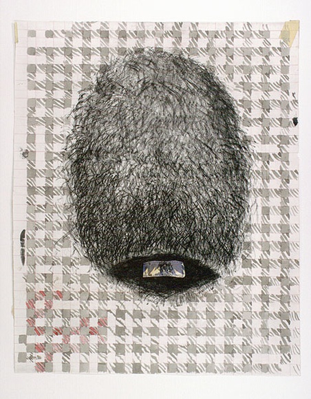 Artist: b'Moore, Mary.' | Title: b'By appointment' | Date: 1980 | Technique: b'mezzotint and drypoint, printed in black ink with red pencil, watercolour and collage' | Copyright: b'\xc2\xa9 Mary Moore' Artist: b'Moore, Mary.' | Title: b'By appointment' | Date: 1980 | Technique: b'mezzotint and drypoint, printed in black ink with red pencil, watercolour and collage' | Copyright: b'\xc2\xa9 Mary Moore'