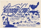 Artist: Arbuz, Mark. | Title: Literary comp. Poetry, Short story, Graffiti. | Date: 1976 | Technique: screenprint, printed in blue ink, from one stencil