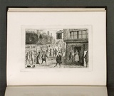 Artist: Coveny, Christopher. | Title: The Chuzzlewit family at the Blue Dragon. | Date: 1882 | Technique: etching, printed in black ink, from one plate