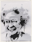Artist: Dodd, James. | Title: Lizzy. | Date: 2003 | Technique: stencil, printed in colour, from two stencils