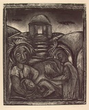 Artist: Harding, Richard. | Title: Twilight ritual | Date: 1988, October | Technique: etching and aquatint, printed in black ink, from one plate