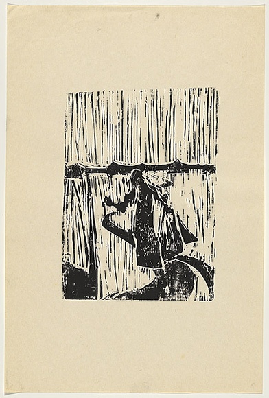Artist: b'Johnson, Tim.' | Title: b'not titled' | Date: 1976 | Technique: b'woodcut, printed in black ink, from one block' | Copyright: b'\xc2\xa9 Tim Johnson' Artist: b'Johnson, Tim.' | Title: b'not titled' | Date: 1976 | Technique: b'woodcut, printed in black ink, from one block' | Copyright: b'\xc2\xa9 Tim Johnson'