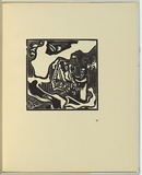 Artist: Ratas, Vaclovas. | Title: Not titled (the hermit). | Date: 1949 | Technique: woodcut, printed in black ink, from one block